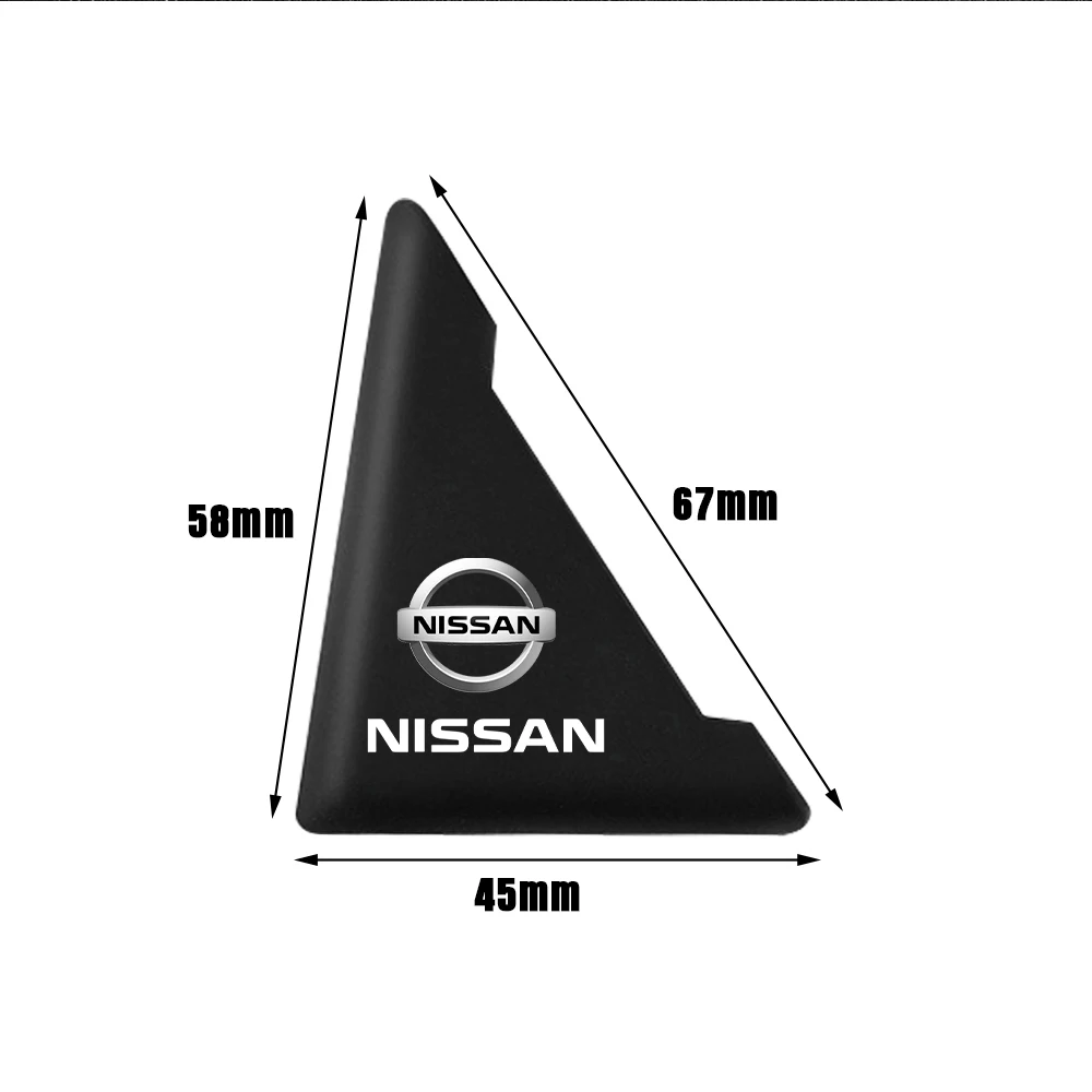 2pcs Car Door Corner Silicone Anti-collision Protection Sticker For Nissan Nismo X-Trail 1 Qashqai Tiida Patrol Murano Leaf Juke