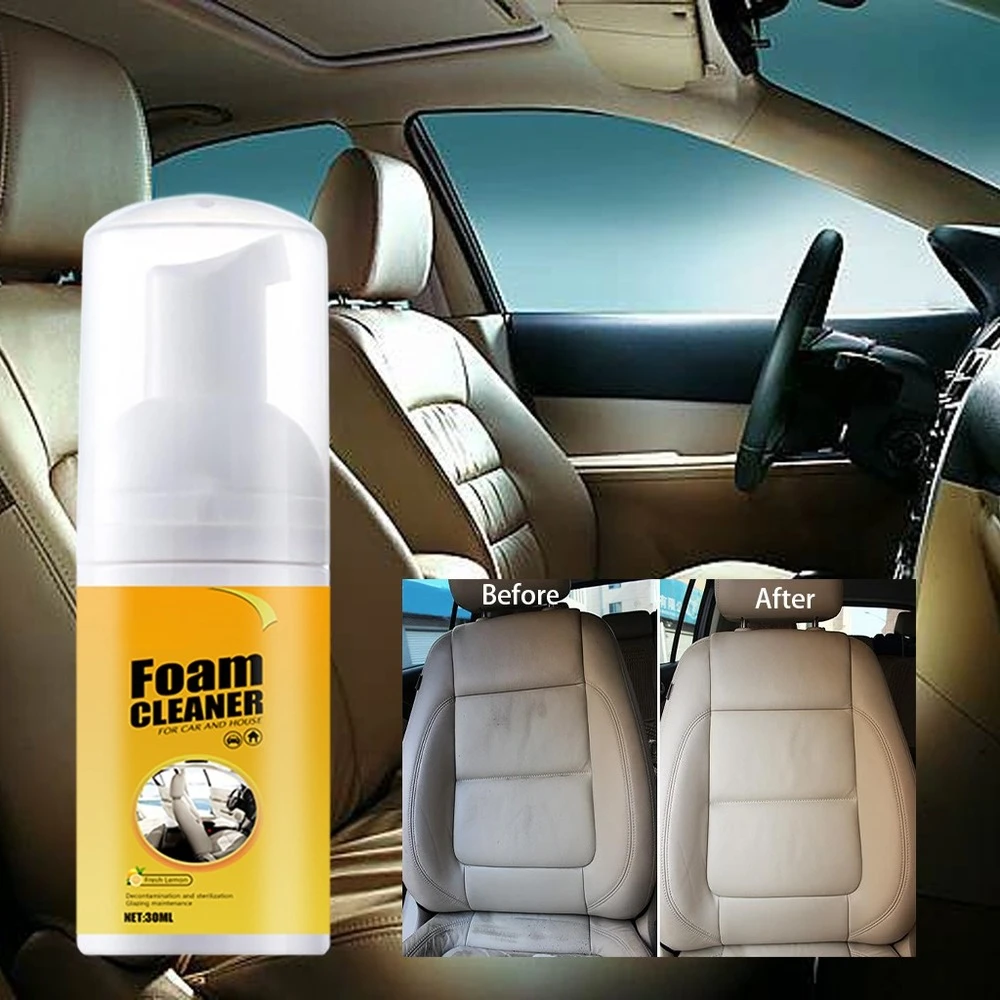 30ml Home Cleaning Foam Cleaner Spray Multi-purpose Anti-aging Cleaner Tools For Car Interiors Or Home Appliance