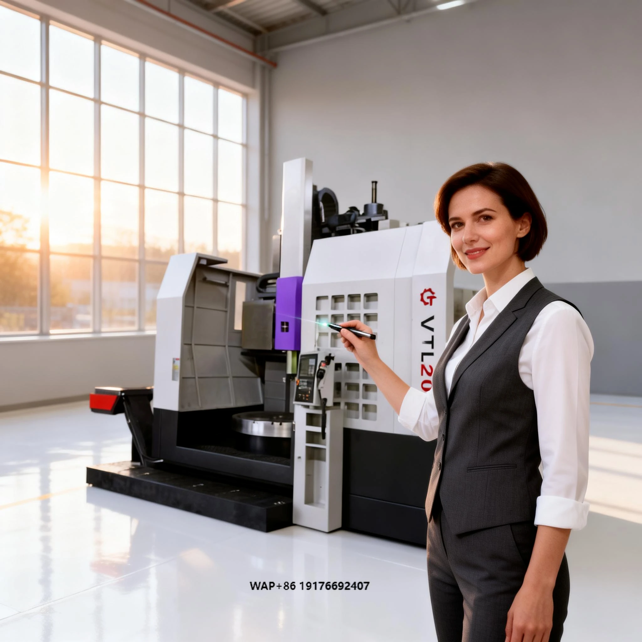 High Precision Control System for Industrial Metal Cutting and Turning Operations CNC Vertical Lathe