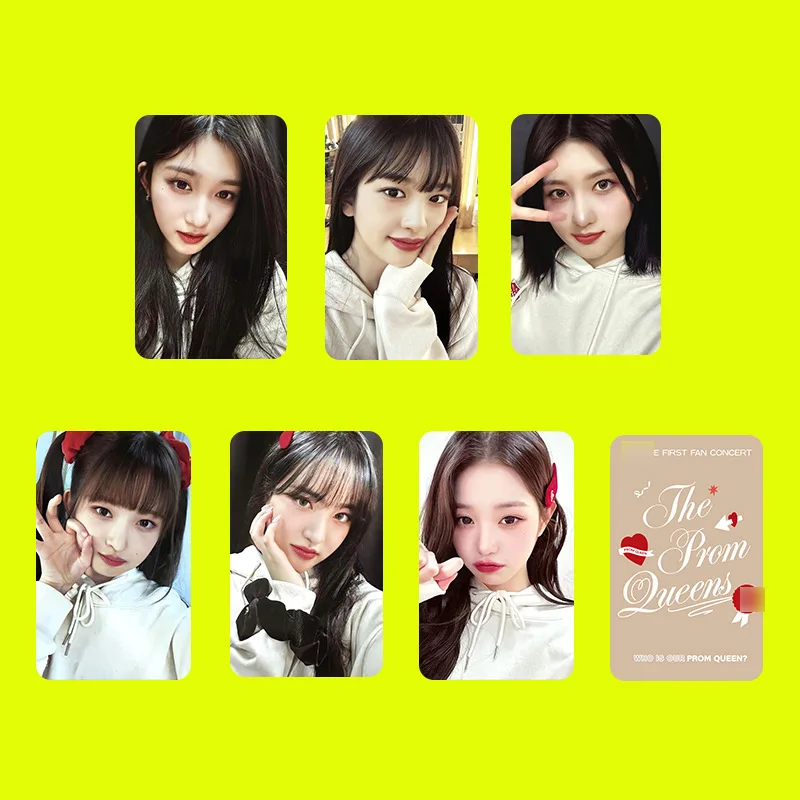 kpop THE PROM QUEENS FAN MEETING YUJIN WONGYONG LIZ REI Lomo Cards Photocards Album  Fans Collection Gift Postcards Photo Card