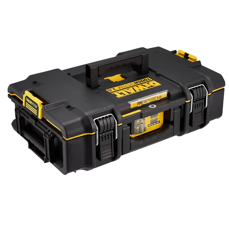 Imagem -02 - Dewalt Dwst832931 Sistema Resistente 2.0 Ds166 Caixa de Armazenamento Empilhada à Prova Ddustágua Poeira Auto-conectar Travas Laterais Caixa de Ferramentas