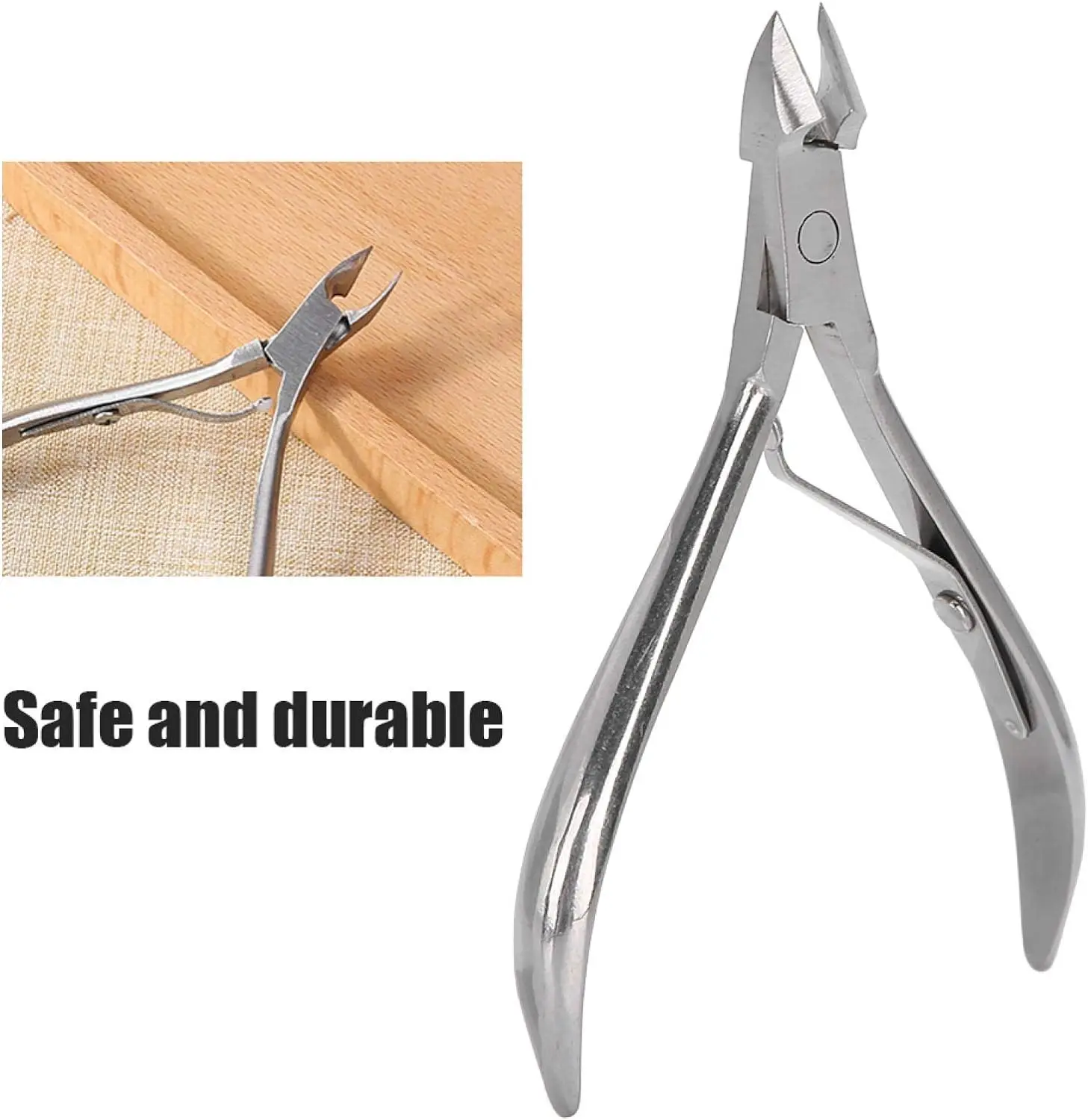 YIKOOLIN Professional Cuticle Trimmer Portable Toe Pliers Cuticle Scissors Manicure Pedicure Tool for Fingernails and Toenails