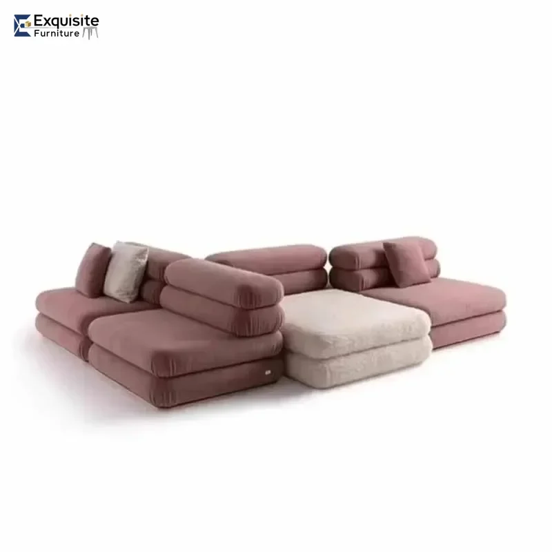 أوروبا الاسترخاء الأرائك الفريدة الفاخرة الحشو النوم فندق غرفة المعيشة أريكة الحديثة الطابق Italiano Divano Soggiorno أثاث المنزل #5