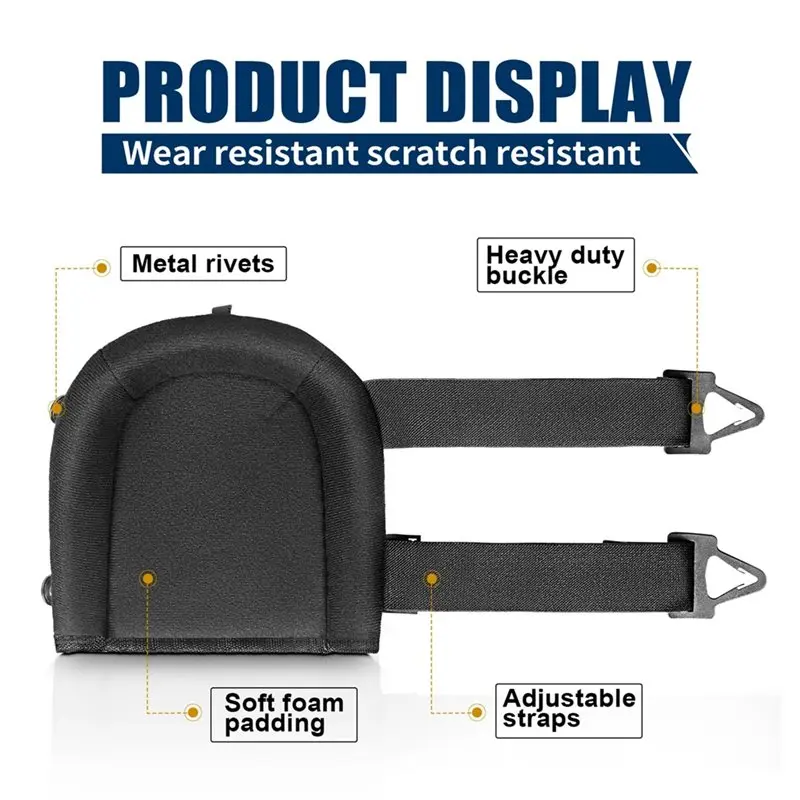 وسادات الركبة الصناعية الساخنة AA63 مع قبضة مضادة للانزلاق - لإصلاح المنزل والبناء وأعمال العمل - زوج واحد متضمن #3