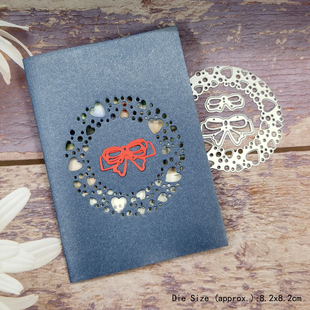 

Heart Metal Cutting Dies Scrapbooking Heart Shaped Template Handmade Card Embossing Craft Paper Cutter Mold