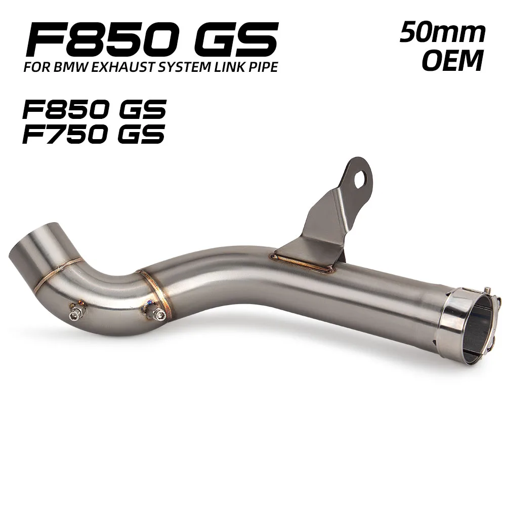 Rura wydechowa F900GS do modeli F750GS, F850GS/ADV (2018–2023) oraz F800GS, F900GS/ADV (2024–2026) – zestaw do montażu układu wydechowego motocykla, adapter, środkowa rura. — 2