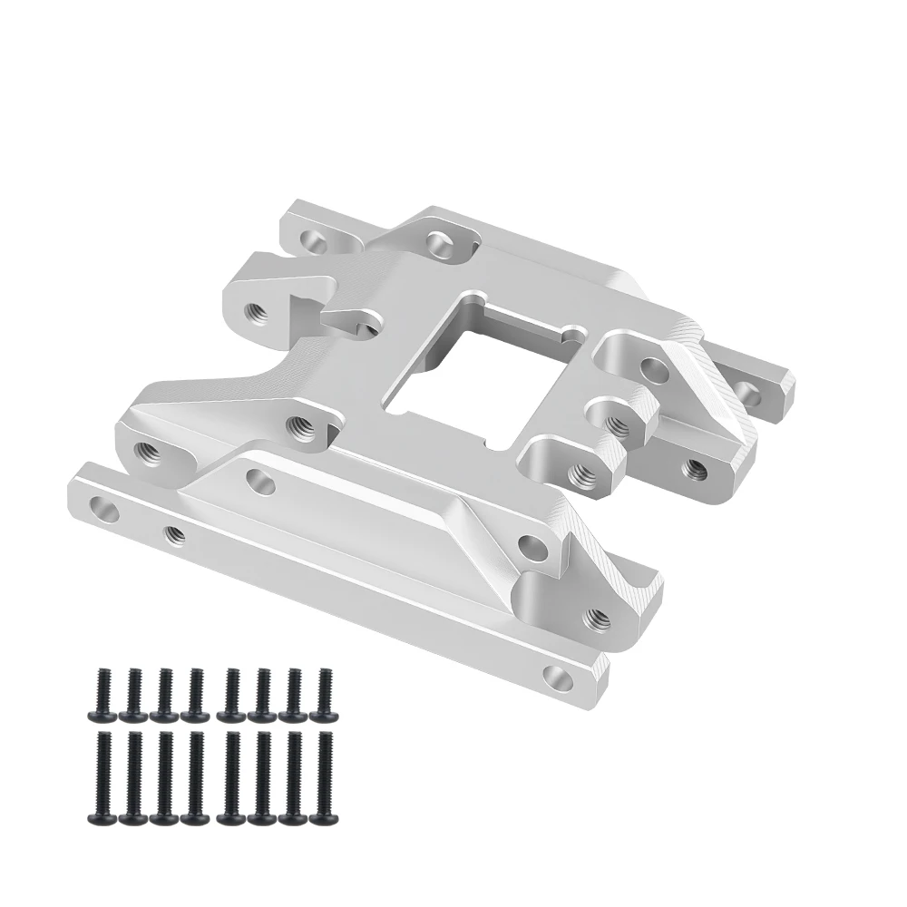 BDX RC سبائك الألومنيوم لوحة التزلج نقل جبل علبة التروس قاعدة مركز الإطار هدفين القفز حتى ل TRX4M 1/18 RC قطع غيار السيارات الزاحفة