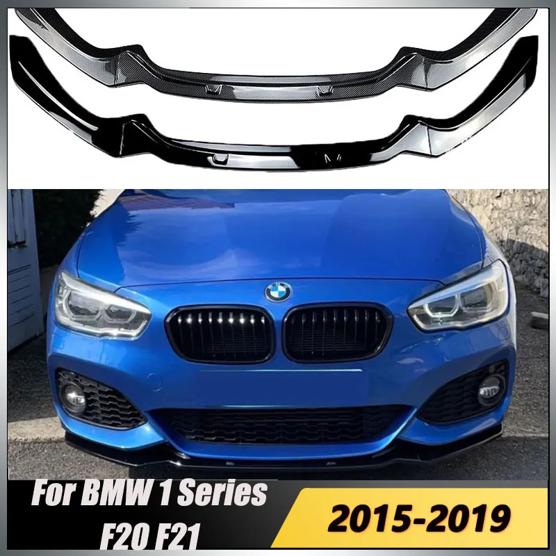 

For BMW 1 Series F20 F21 118i 120i 120d M135i M140i M-Pack 2015-2019 Maxton Style Front Bumper Lip Splitter Spoiler Body Kit New