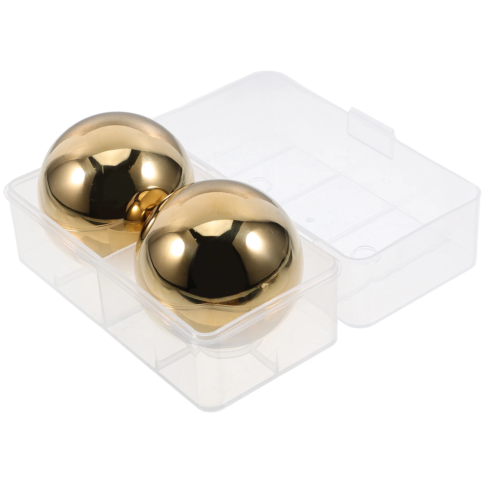

2pcs 1 Inch Stainless Steel Ice Balls Reusable Whiskey Stones Golden Round Puck Chilling Drink Cooler Non Melting Accessories