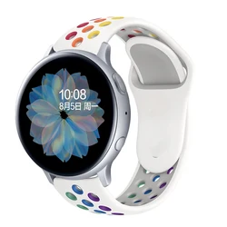 20/22mm band for Samsung Galaxy watch 4 6 classic/5/46mm/42mm/Active 2/3 Gear S3 Silicone bracelet Huawei watch GT/2/3/Pro strap