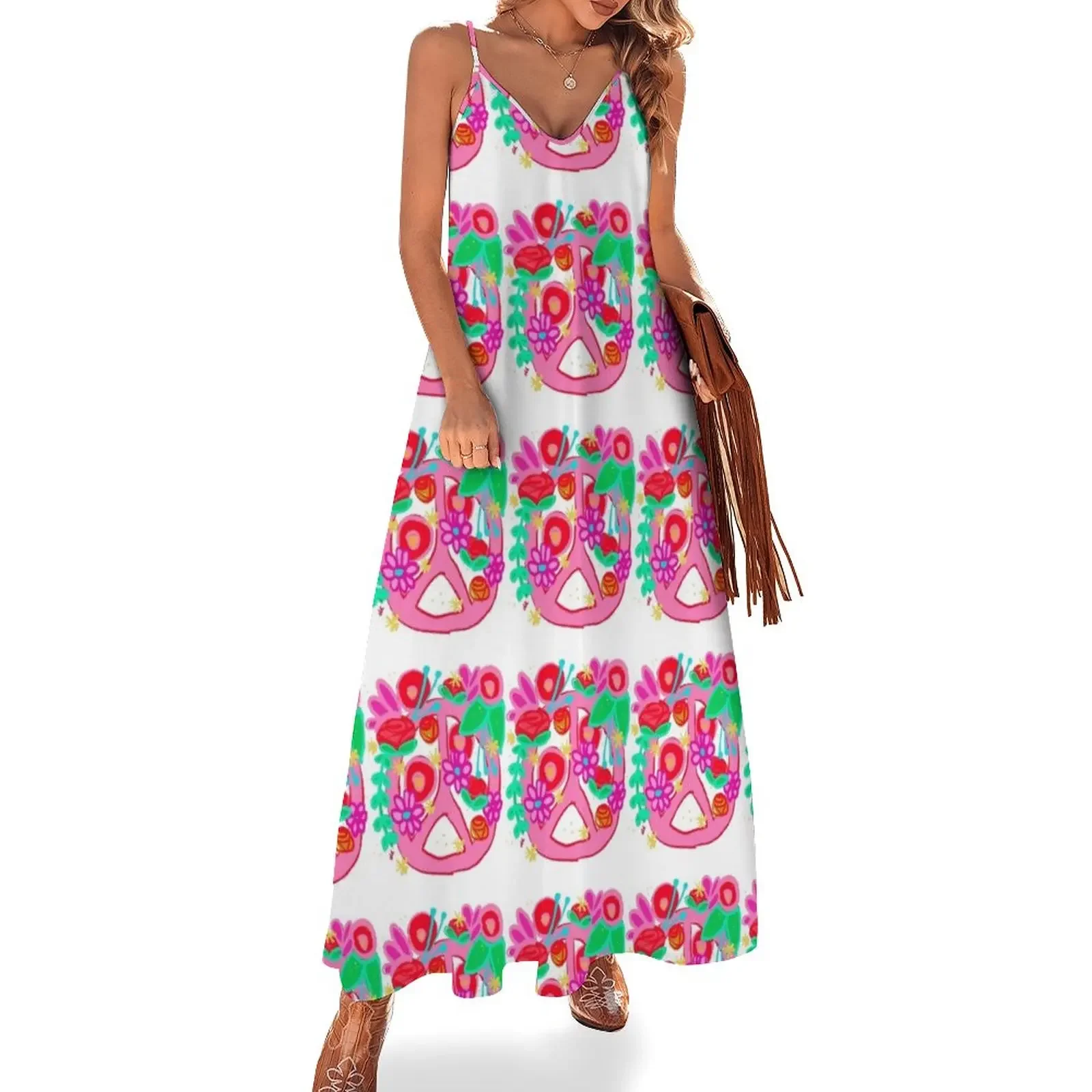 

Peace Sleeveless Dress summer outfits for women 2024 elegant dress Elegant gowns