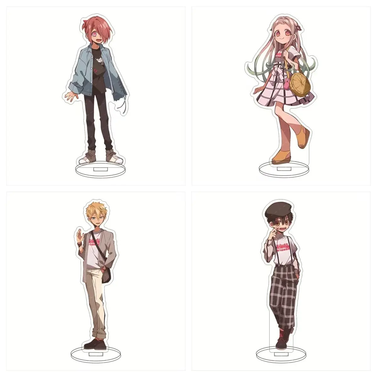 Gran oferta, soporte acrílico Hanako Kun para inodoro de Anime, modelo de placa decorativa, figura de escritorio, exhibición, nuevo regalo para seguidores de dibujos animados