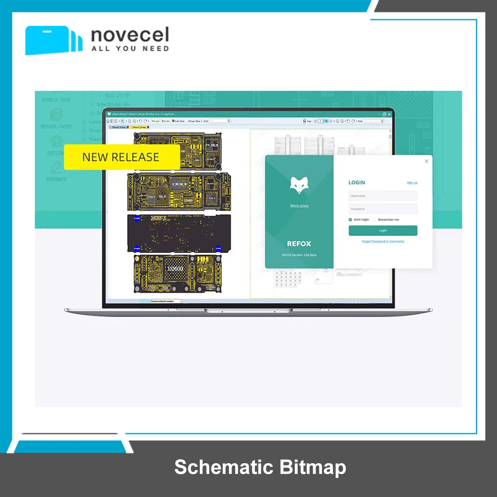 REFOX Bitmap Schematic Diagram Applicable for Apple iPhone for Macbook and Android Phone Motherboard Repair Support 2000 Models