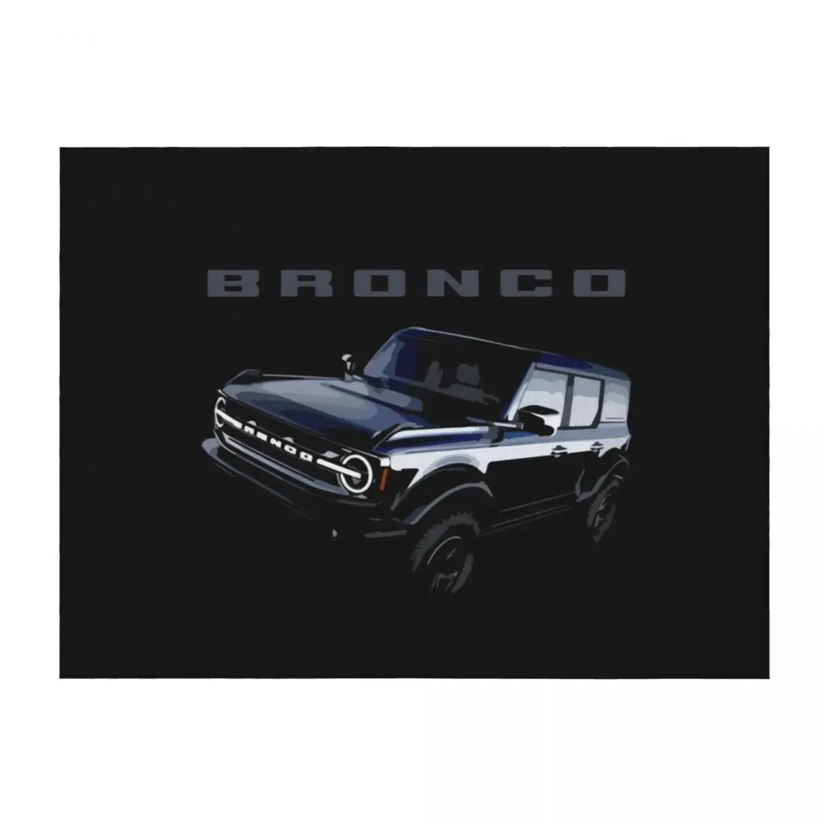 

2021 Bronco Black Throw Blanket For Baby Decoratives Furrys For Sofa Thin Blankets