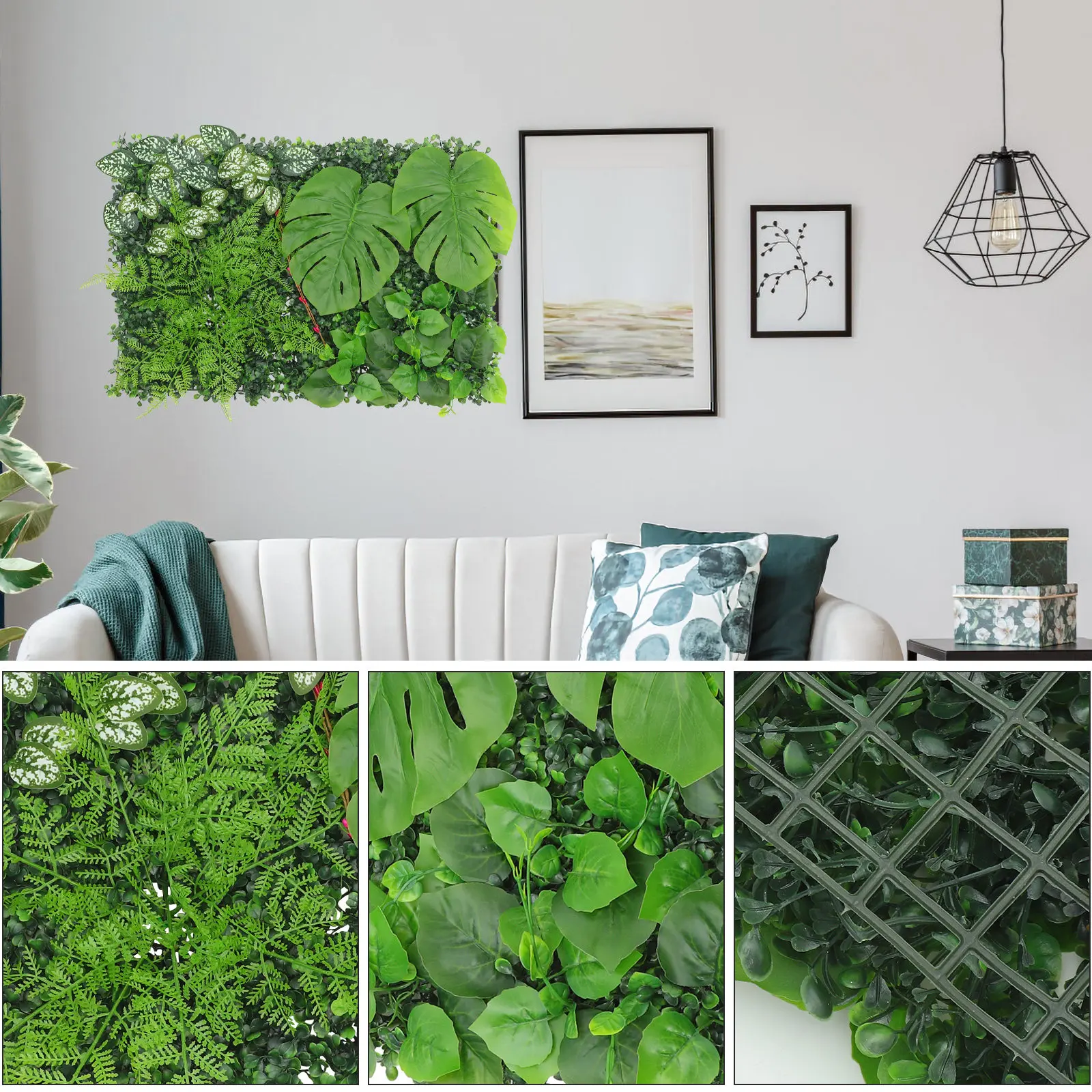 لوحة جدار نباتية اصطناعية، ديك - مراجعة Home Decor Retail Stores وسعره