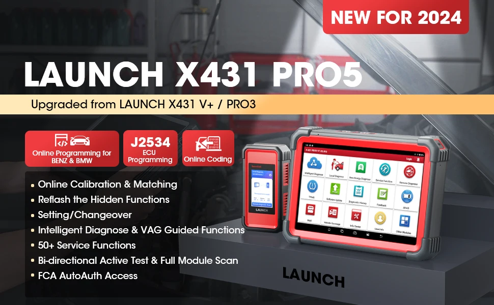 Starten Sie das X431 Pro5 Smartlink Autodiagnosetool ECU-Programmiertool mit J2534 SmartLink OBD2-Scanner – Detail 2