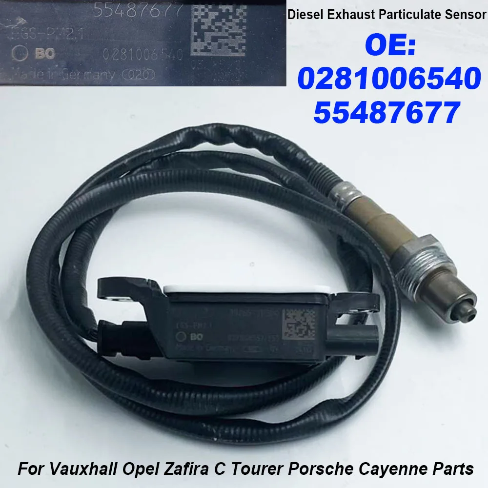

55487677 55501897 855608 PM Датчик твердых частиц 0281006540 для Opel Vauxhall Zafira Tourer C 1.6 Cdti P12 2014-2019