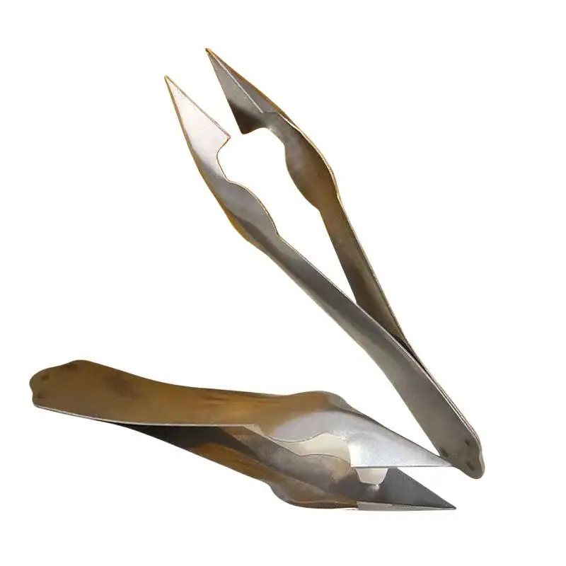 1/3/5Pcs Stainless Steel Pineapple Eye Remover Clip Sharp Tip Non Slip Handle Fruit Peeling Slicing Wooden Trough Tool