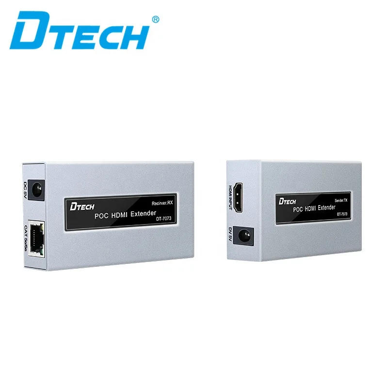 DTECH OEM 1080p 4k Cat5 Cat6 para Rj45 LAN transmissão de extensão de sinal 50 metros extensor hdmi