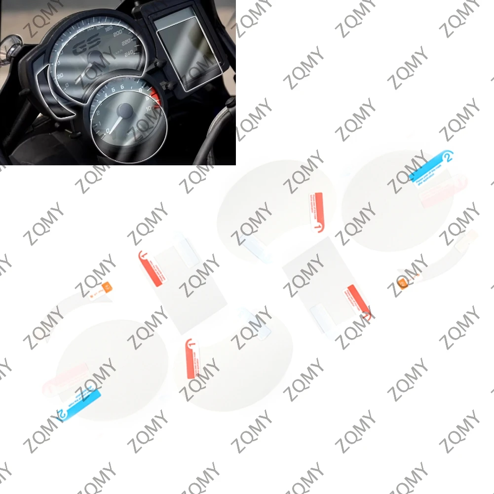 2 Sets Motorcycle Speedometer Cluster Scratch Protection Film Screen Protector For BMW F750GS F850GS F800 GT