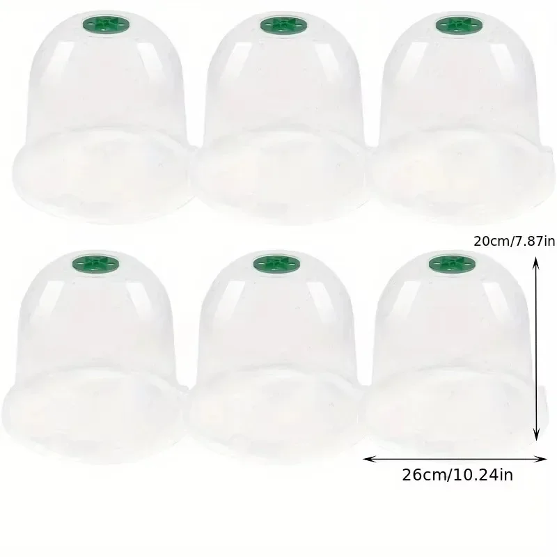 Reusable Adjustable Bell Shaped Garden Cloches High Quality Humidity Domes For Seedling Plant Growth Wind Frost Protection