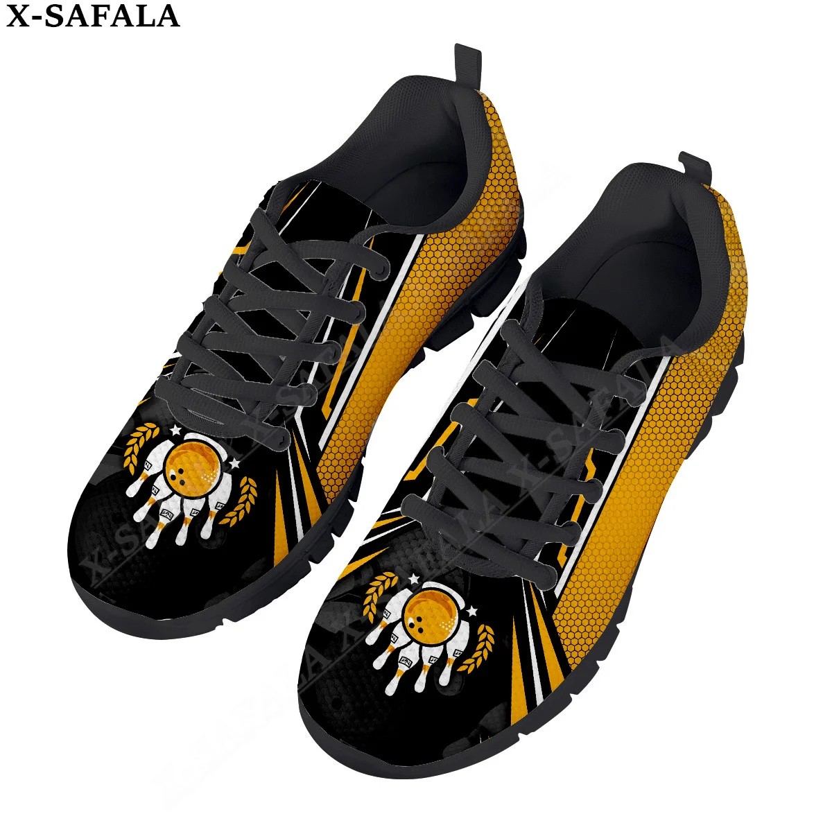 Bowlingspeler Clubprint Heren Casual Basis Dagelijkse Schoenen Ademend Lightweiht Mesh Veterschoenen Heren Dames Sportschoenen-4