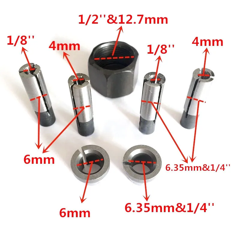 Trimmer Collet Cone Nut Adapter Transfer Replacement For Makita 3701 3703 3705 3706 3709 3710 3707F/FC 3708F/FC 3700B/D MT370