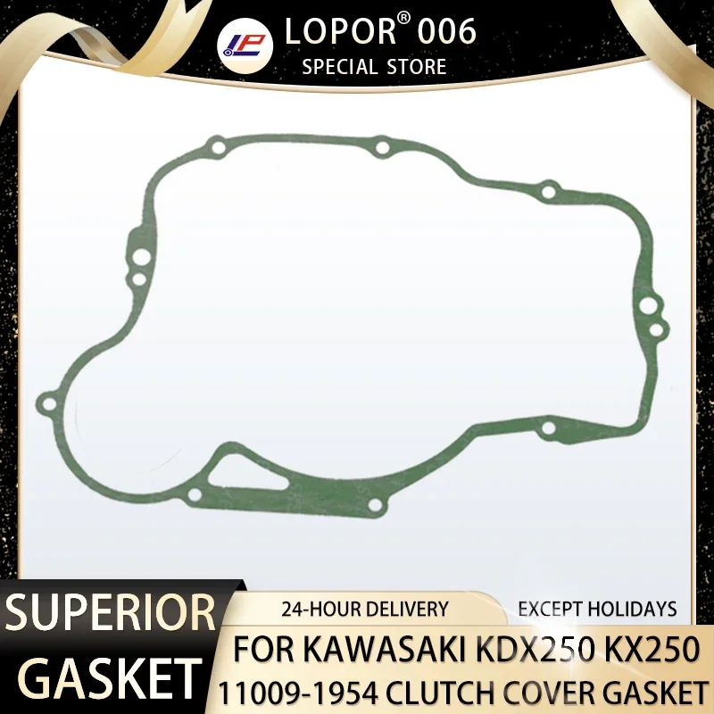 Motorcycle Engine Crankcase Clutch Cover Seal Gasket  For Kawasaki KDX250 1991-1994 KX250 1991 KDX KX 11009-1954