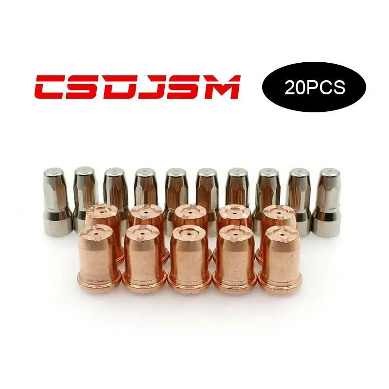 

20pcs S75 PR0117 Electrode PD0114-12 PD0114-10 Nozzle fit Trafimet Plasma Torch