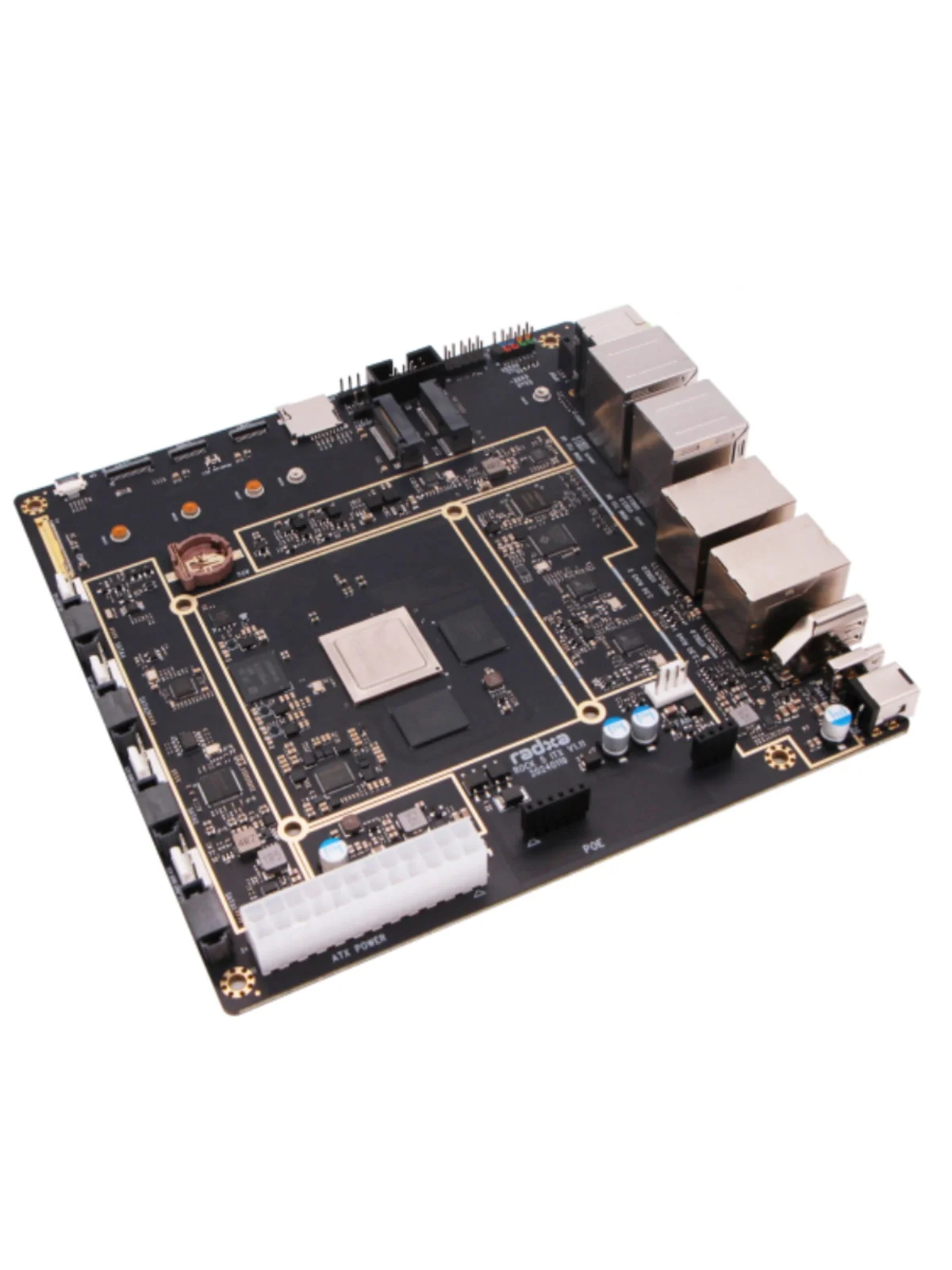 Imagem -04 - Placa de Desenvolvimento Radxa Cpu 8k Radxa Rk3588 Mini Itx Rock5 Core