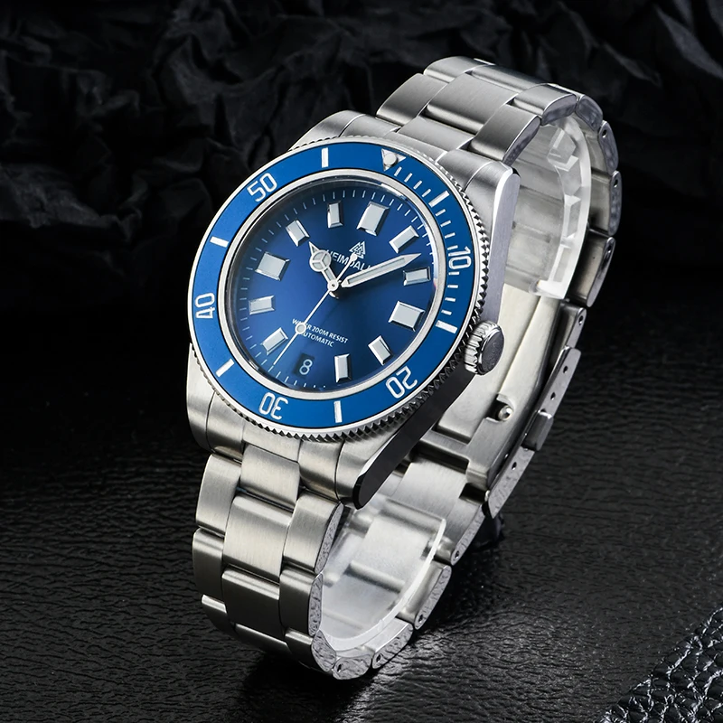 HEIMDALLR Watch Stainless steel Diving Watch NH35 Automatic movement Sapphire BGW-9 luminous Waterproof watch men watch