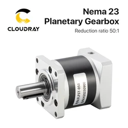 Cloudray Nema23 Ratio 50:1 Planetary Gearbox Motor Speed Reducer with 8mm Input for Nema23 Stepper Motor