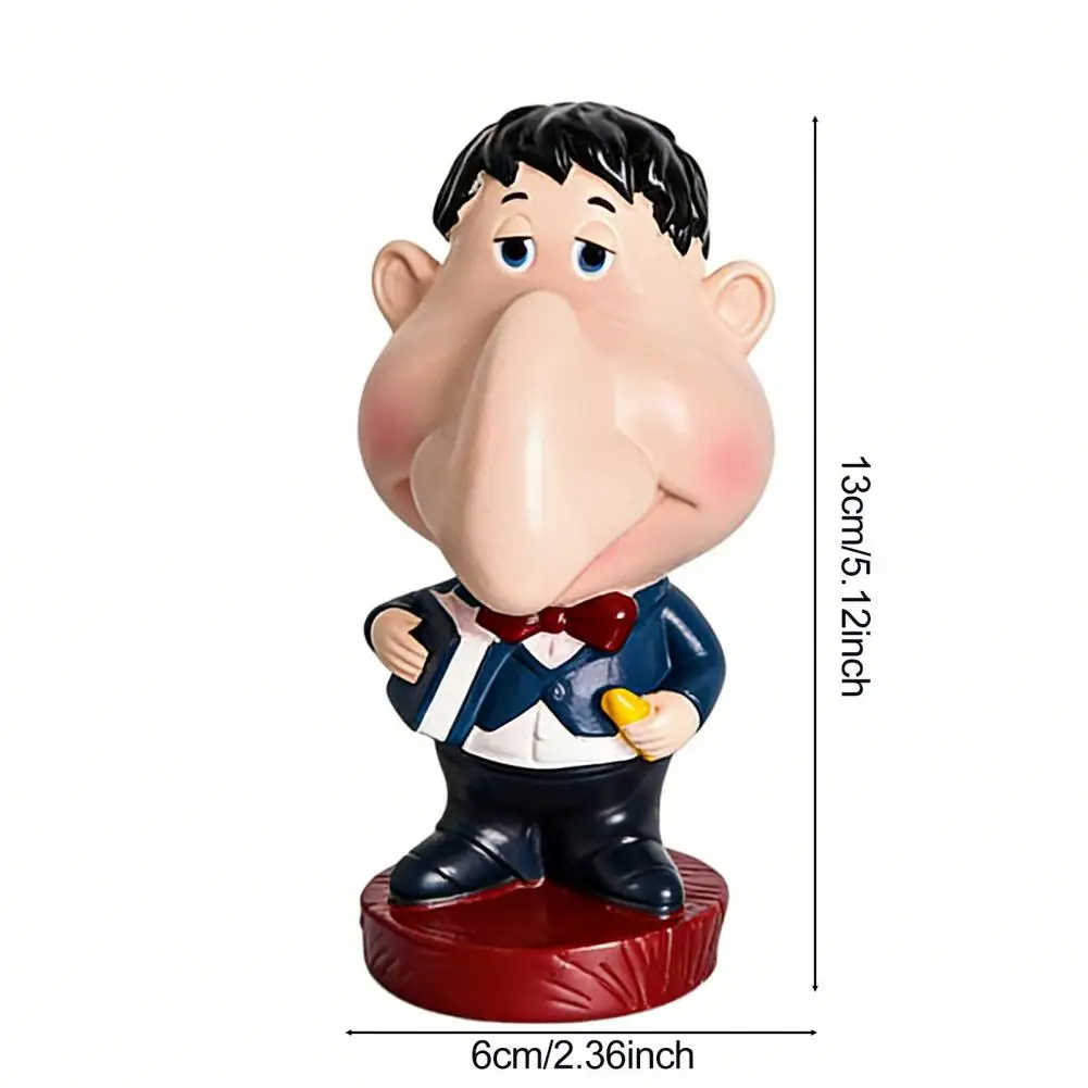13*6cm Big Nose Men Glasses Holder Eyeglass Display Stand Teacher Figurine Statue Desktop Decoration Sunglasses Eyewear Keeper