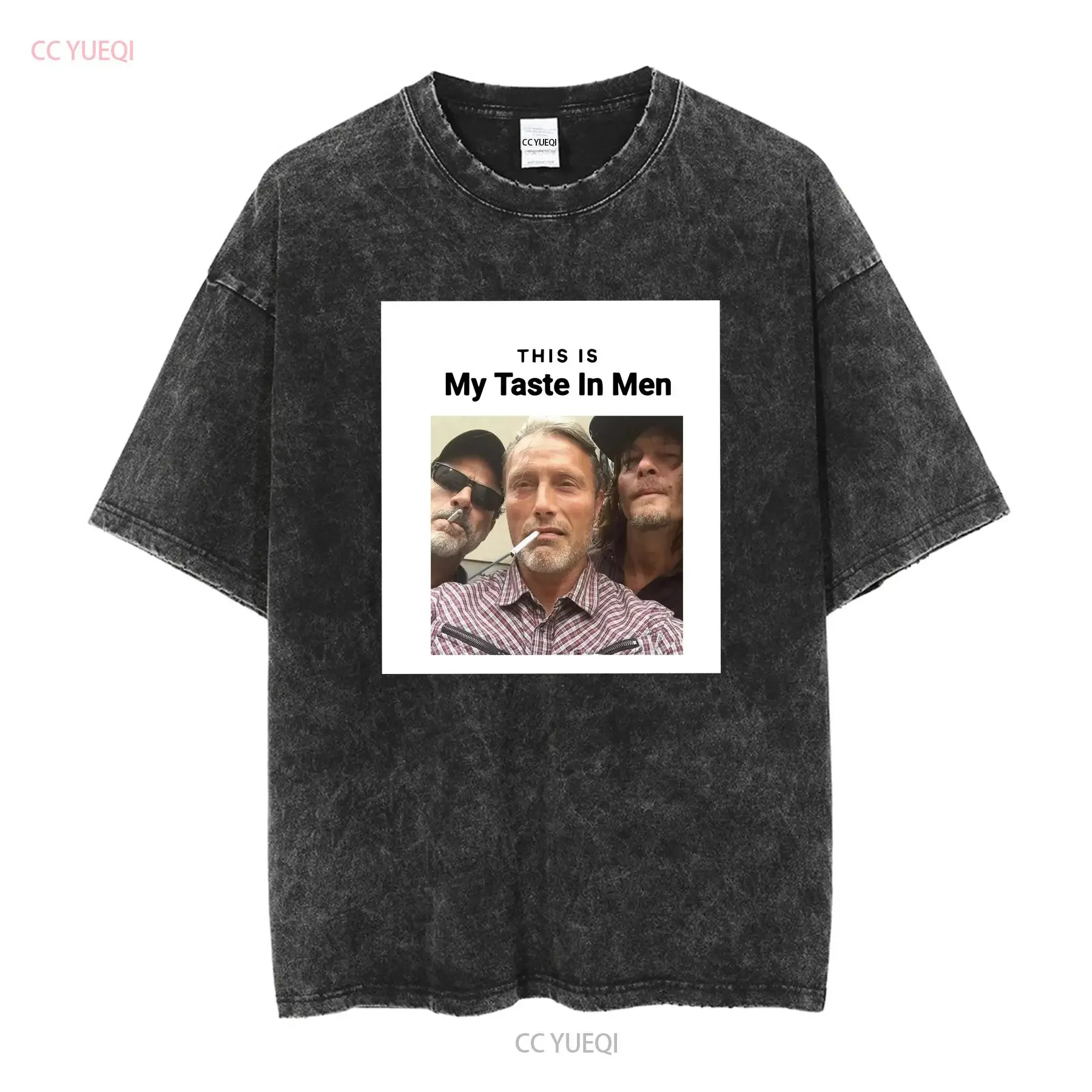 Lana del rey shirt Jeffrey Dean Morgan Norman Reedus Mads Mikkelsen tee The Walking Dead y2k aesthetic vintage Washed Stylish