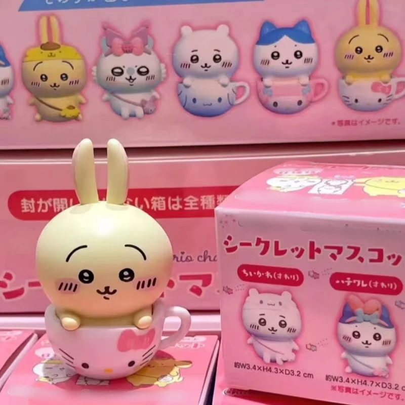 Chikawas شخصيات كرتونية كوب كرتوني Chikawas Hachiware Usagi كارتون لطيف نموذج لجسم الحلي صندوق جمع اللعب هدية #2