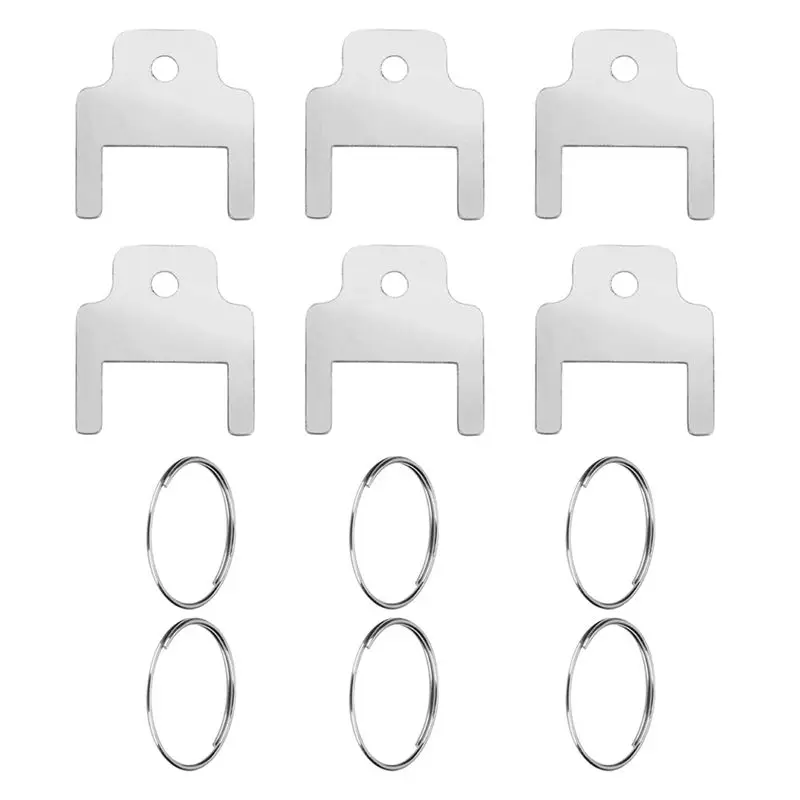 

Easy Use 6Pcs 770301 Paper Towel Dispenser Keys,Toilet Paper Dispenser With 6 Key Rings Paper Towel Holder Key Tissue Box Key