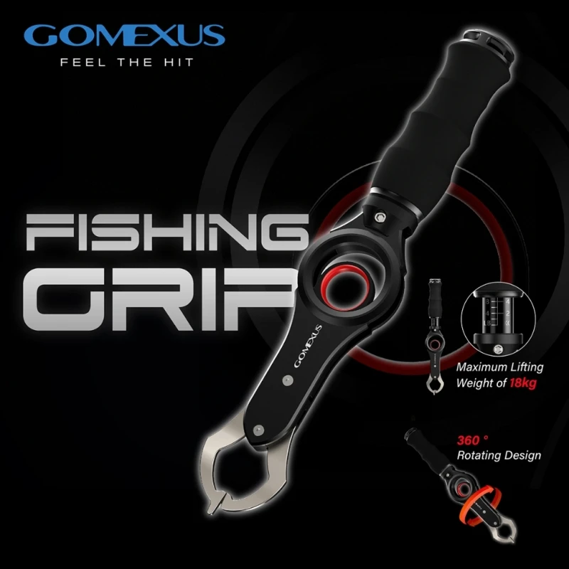 Gomexus  Aluminum Fishing Pliers Fish Lip Gripper Fish Controller Clamp Fish Hook Catcher Remover Fish Tool Fishing Accessories