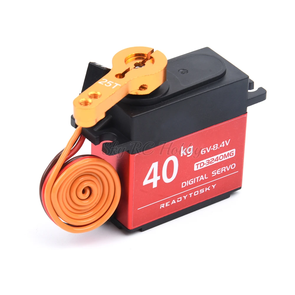 Wasserdichte 20 kg 25 kg 30 kg 35 kg 40 kg 60 kg Servos 180 270 360 Grad großes Drehmoment Digitalservo Metallgetriebe 25T Arm für RC-Car