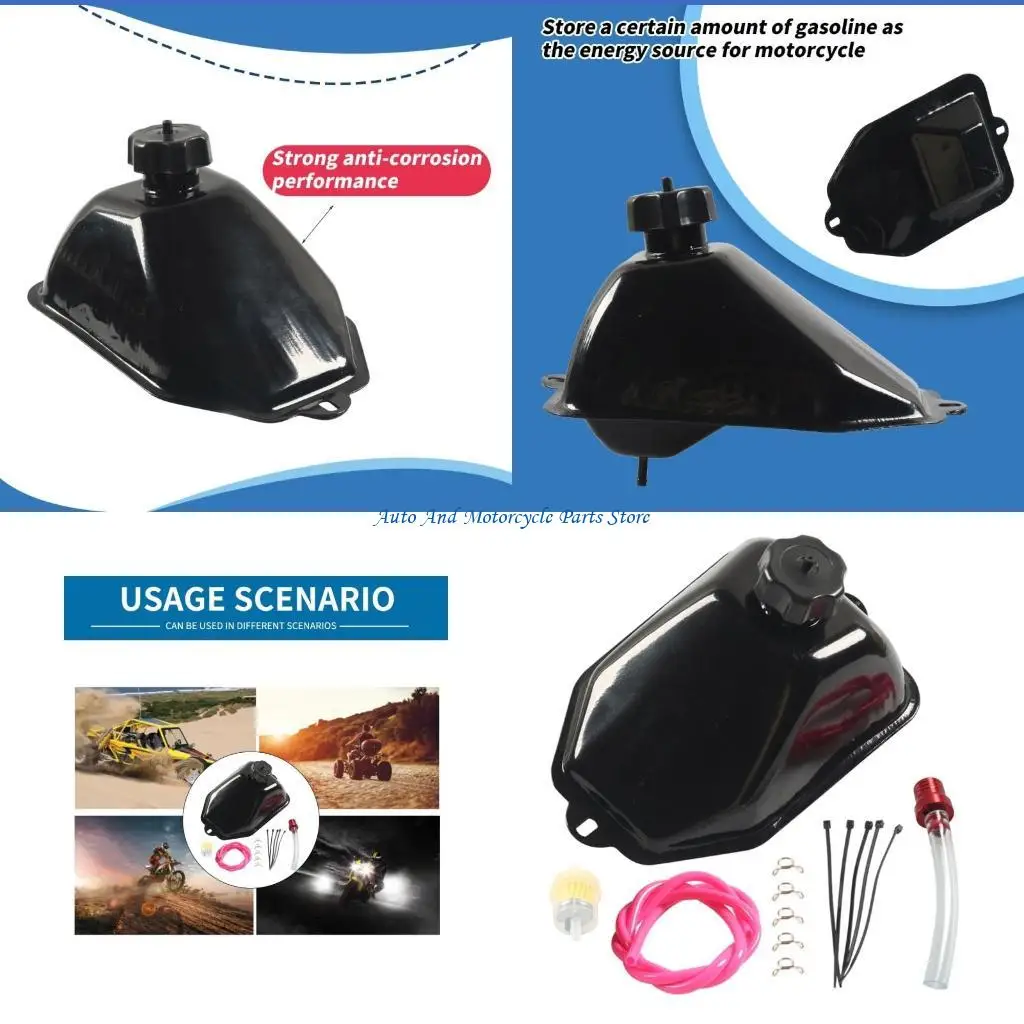 P9FD Metal Gas Tanks Suitable For 50 125cc ATV Quads 4 Wheelers Storage Farming and Sport Ensures Consistent Supply