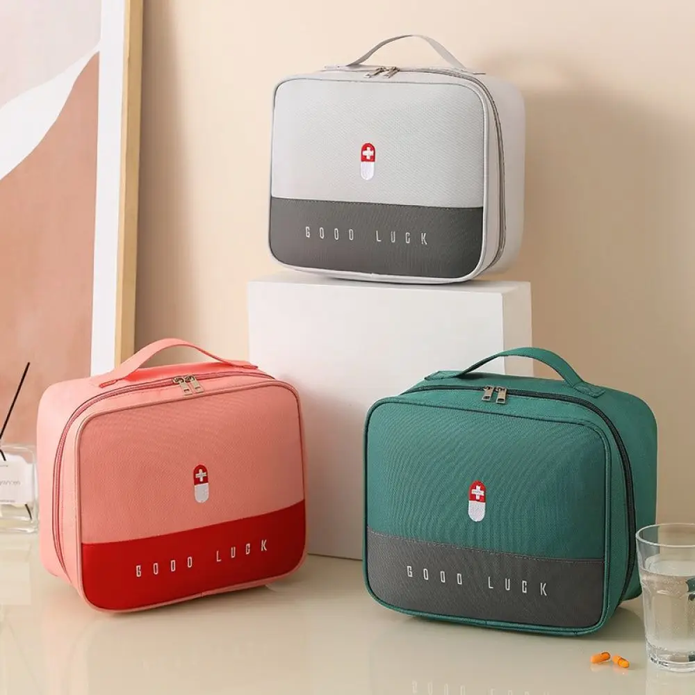 Portable Medicine Storage Case Emergency First Aid Organizer Box Household Health Protection Bag For Travel Supplies