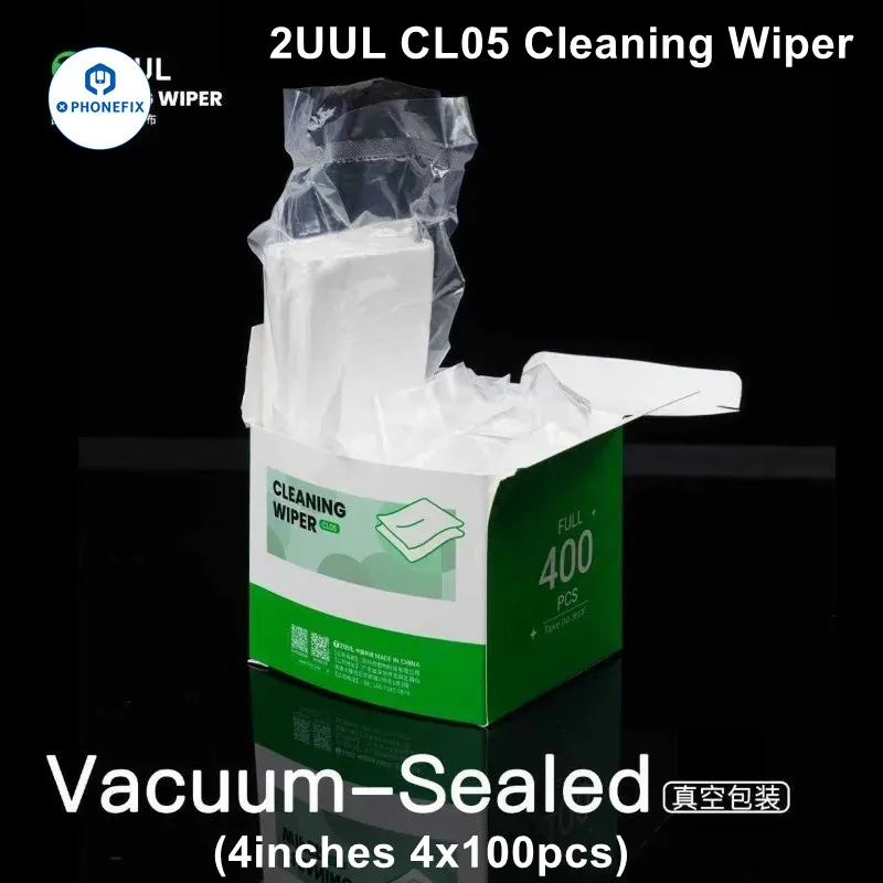 

2UUL CL05 антистатический безворсовый стеклоочиститель для удаления пыли для телефона ЖК-объектив стекло камеры задняя крышка ремонт печатной платы протирка