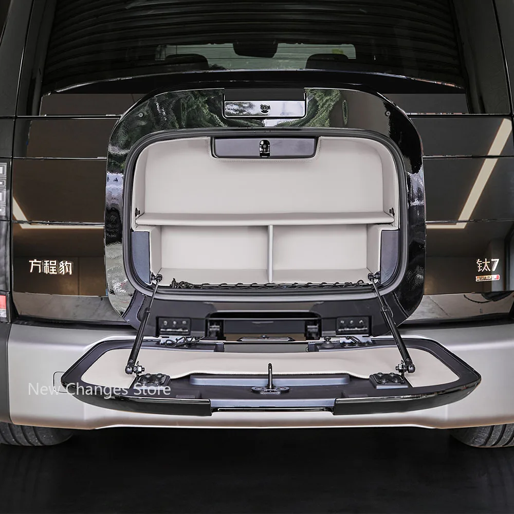 For BYD Ti 7 Tailgate Small Book Bag Storage Pocket Interior  Accessories Multi Functional Storage Frame