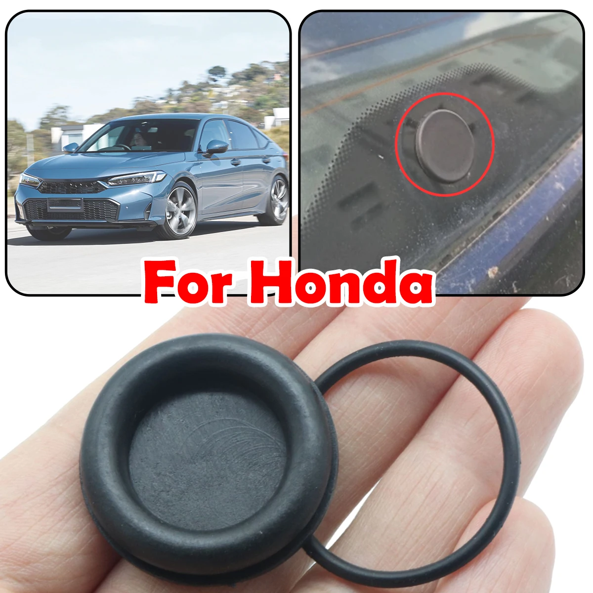 

For Honda Civic S2000 Acura Integra Car Rear Windshield Wiper Arm Rocker Delete Bung O Ring Rubber Grommet Plug 91617SB6000