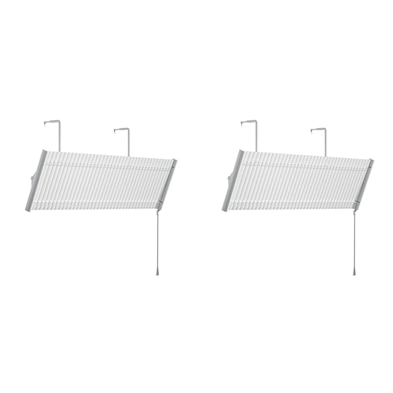 

2X Aluminum Louvers Air Conditioning Windshield Anti-Direct Blowing Air Deflector Household Air Conditioning Baffle