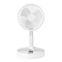 B89B-7200Mah Portable Fan Rechargeable Mini Folding Telescopic Fan Low Noise Electric Cooling Fan For Outdoor Home