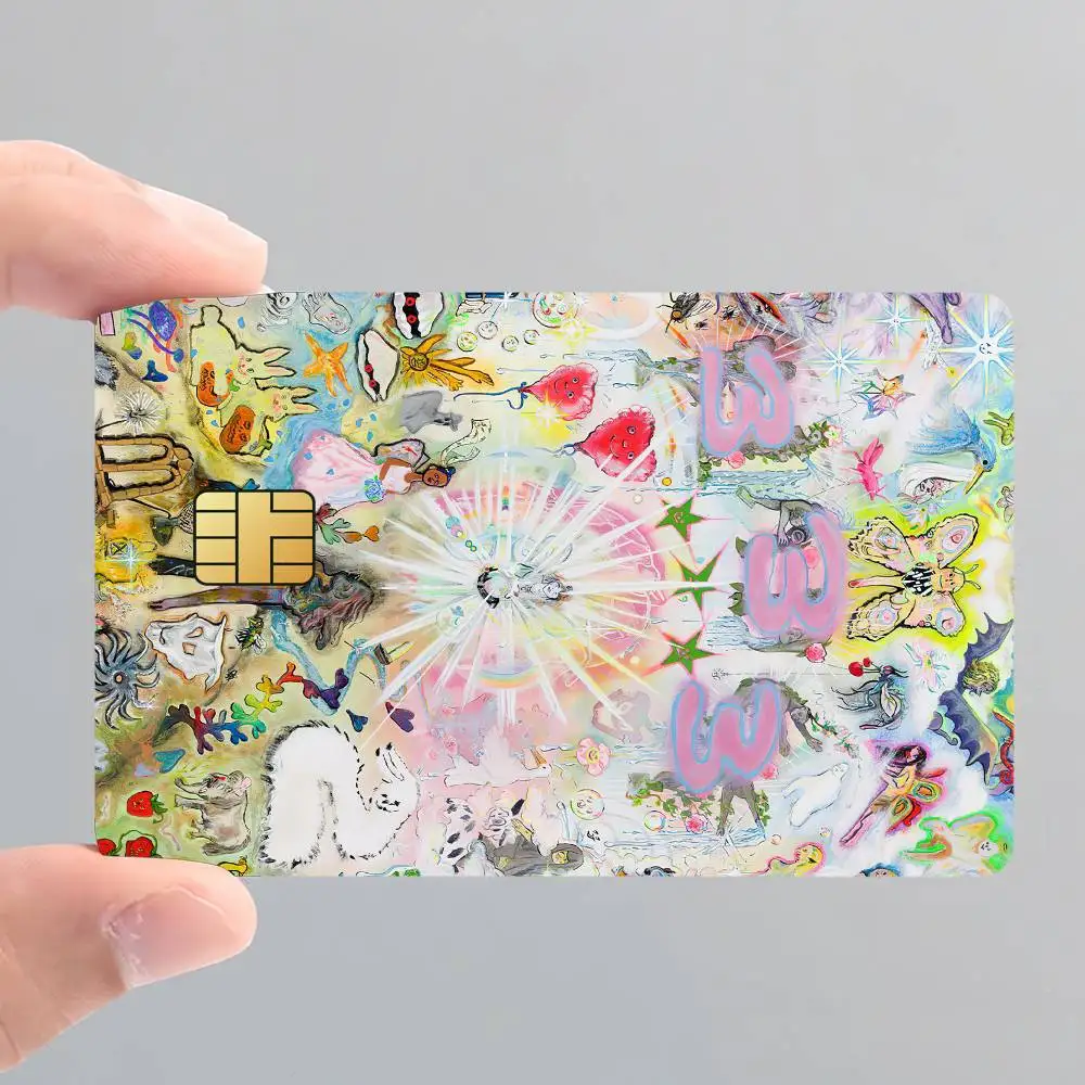 ملصقات جلدية لبطاقة الائتمان Rapper B-Bladee لبطاقة البنك والحافلة المتروية هدية مقاومة للماء #5