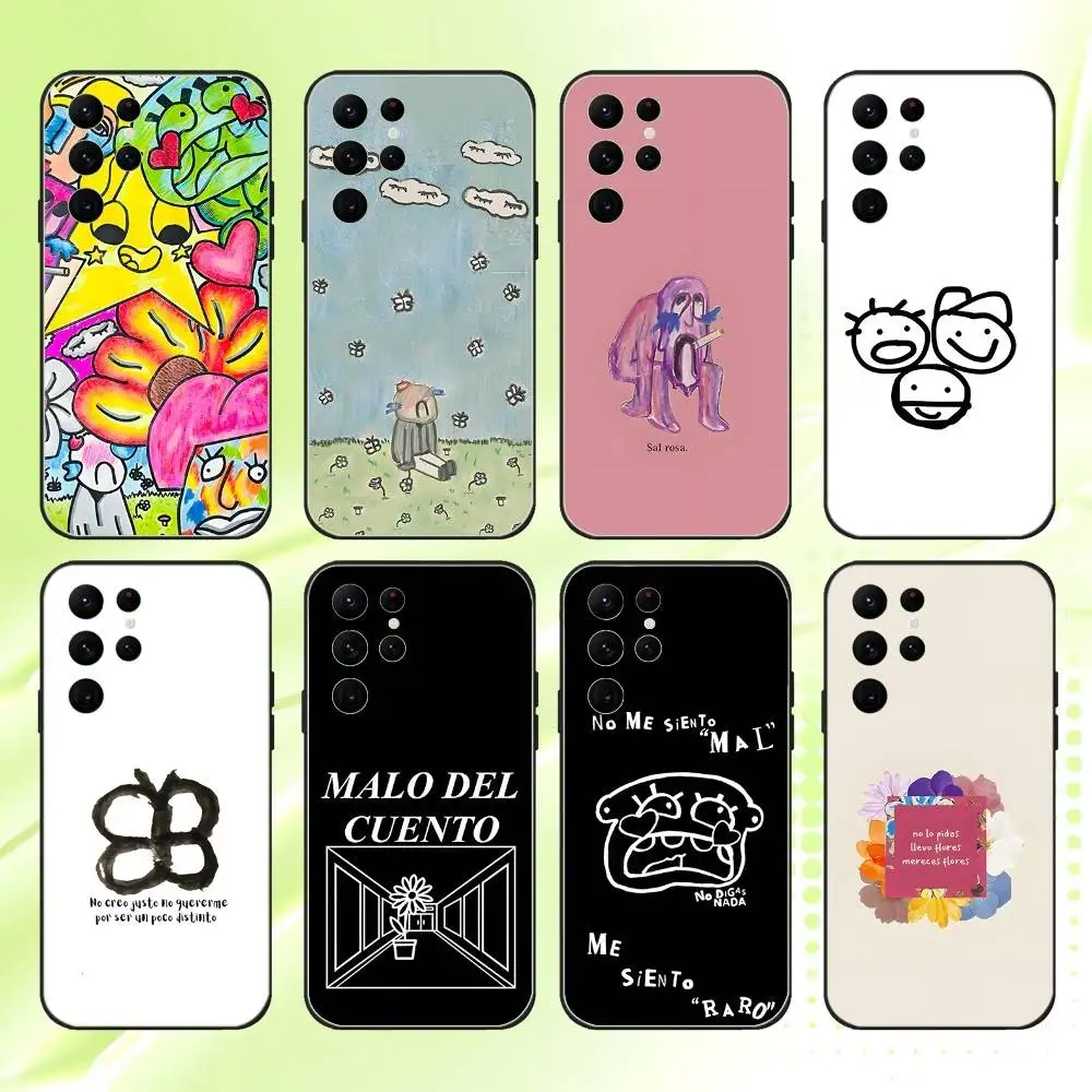 

Latin Mafia Patadas de Ahogado Phone Case For Samsung S 25,24,23,22,30,21,10,9,Ultra,Plus,Lite,FE,4,5G Black Soft Case