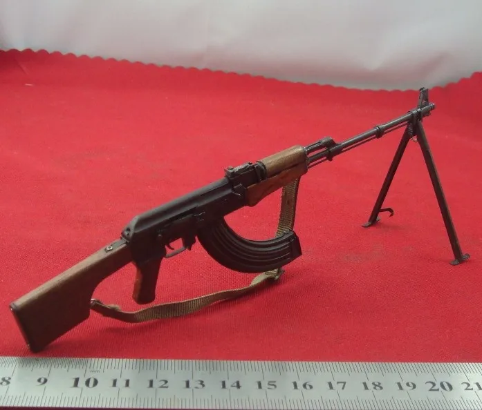 1/6 Scale Soviet RPK Machine Gun Model - Metal and Solid Wood, Detachable
