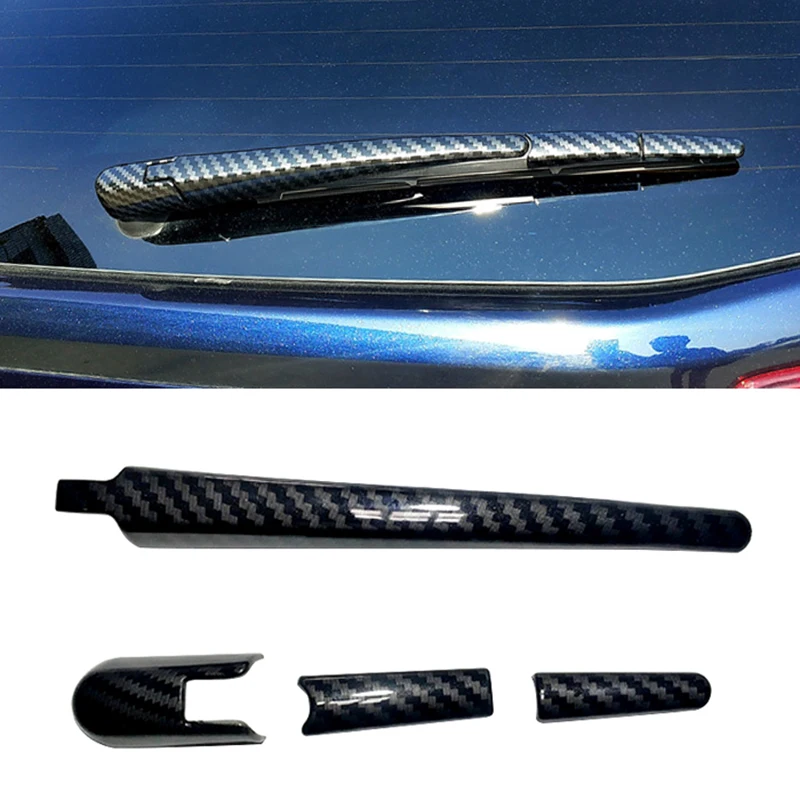 1 Set Car Rear Window Wiper Cover Trim Suitable for Subaru Legend XV Forester Auto Wiper Decoration Sticker Exterior Accessories