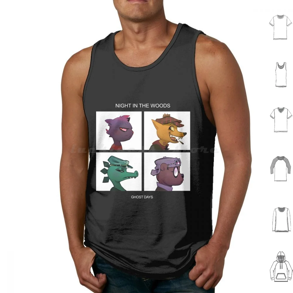 Night In The Woods Tank Tops Vest Sleeveless Night In The Woods Mae Gregg Mae Borowski Woods Angus Night Bea Cat Game In